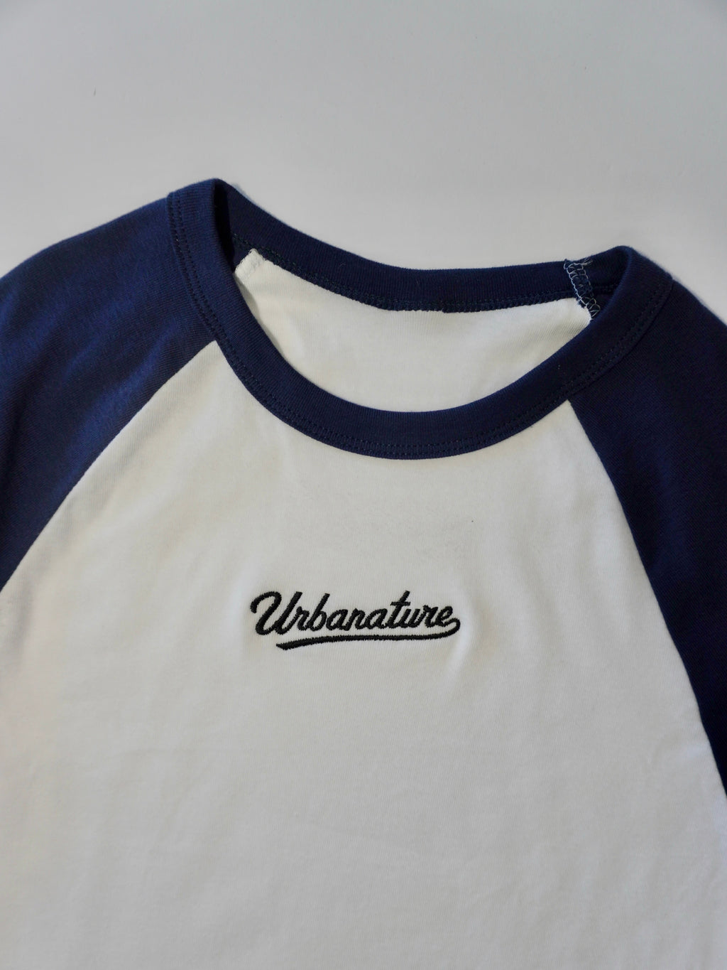Crop Top - White / Navy